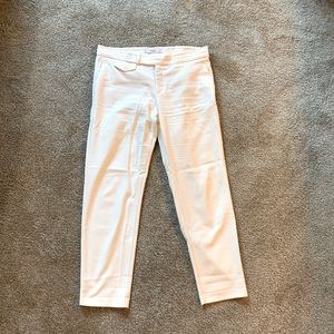 {MANGO BASIC} Chic white pants with pocket details